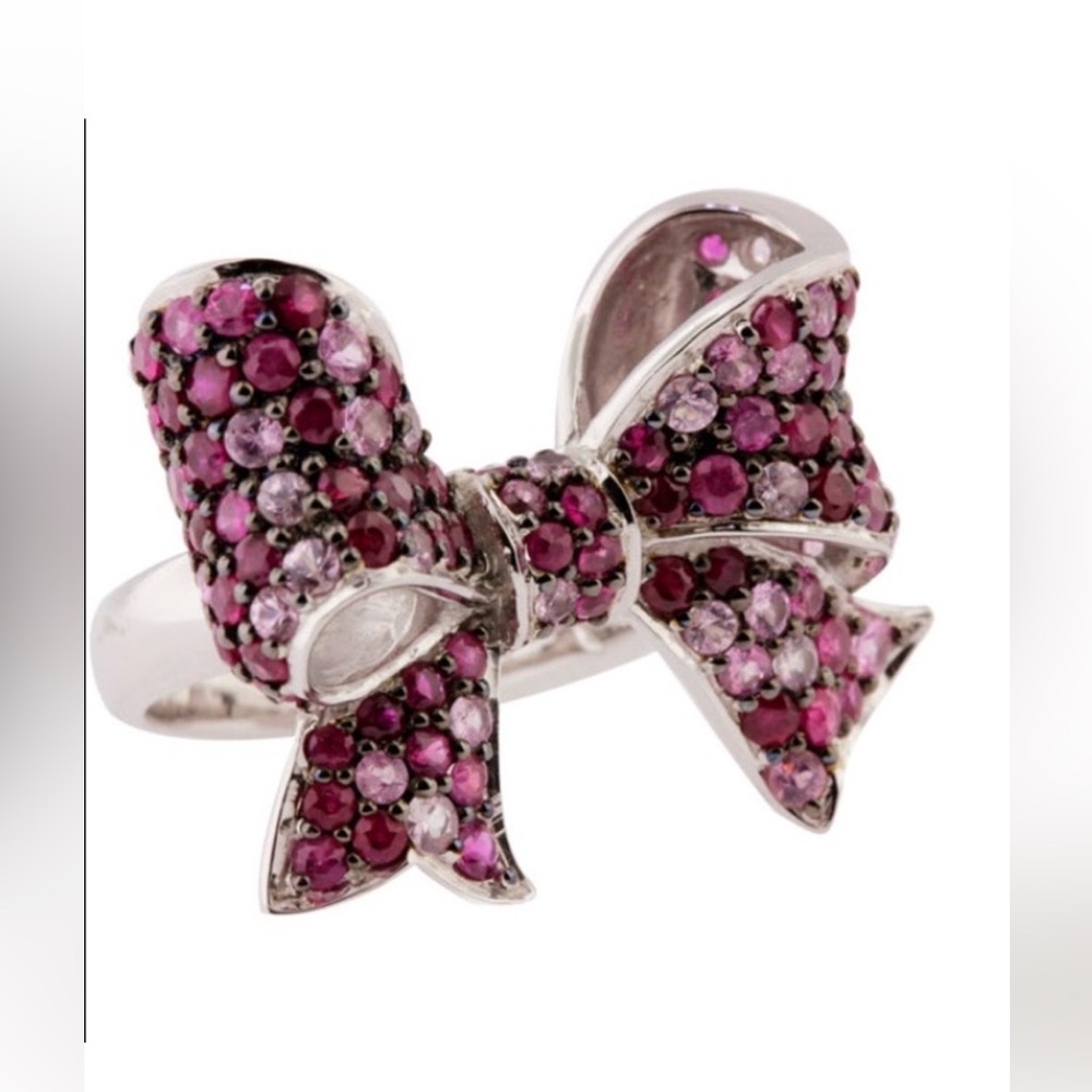 EFFY Pink Sapphire 3.91 tcw Bowtie NWT Ring 💖